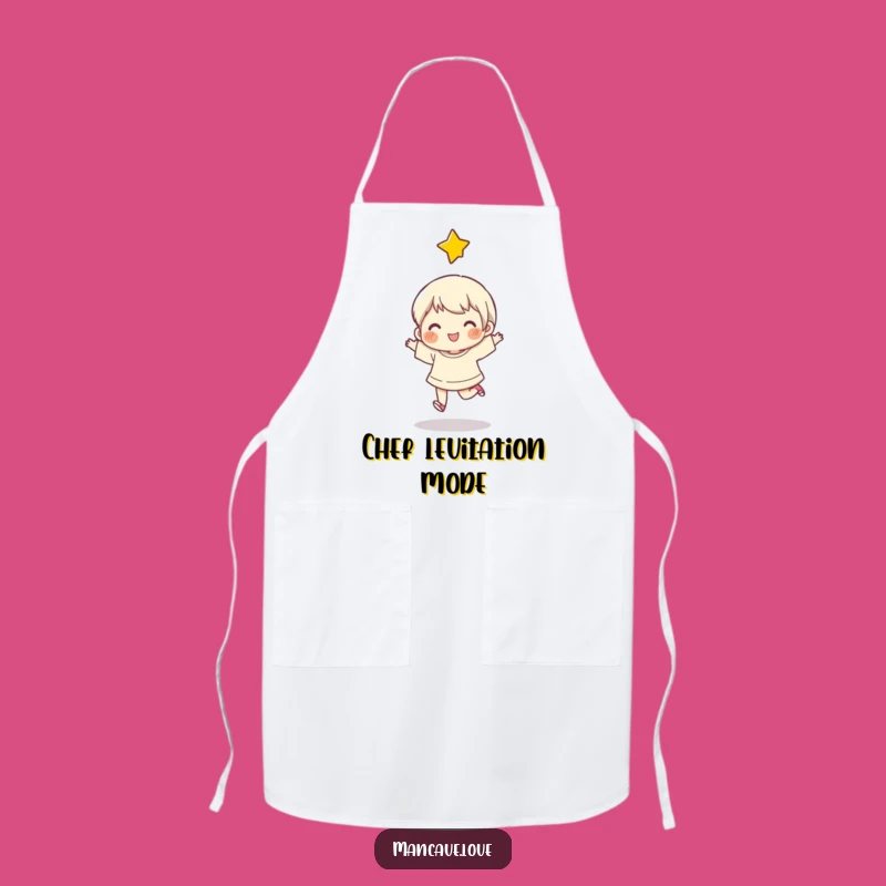 Funny Happy Skip Star Apron: Cheerful Character Kitchen Wear, Ideal Funny Gift