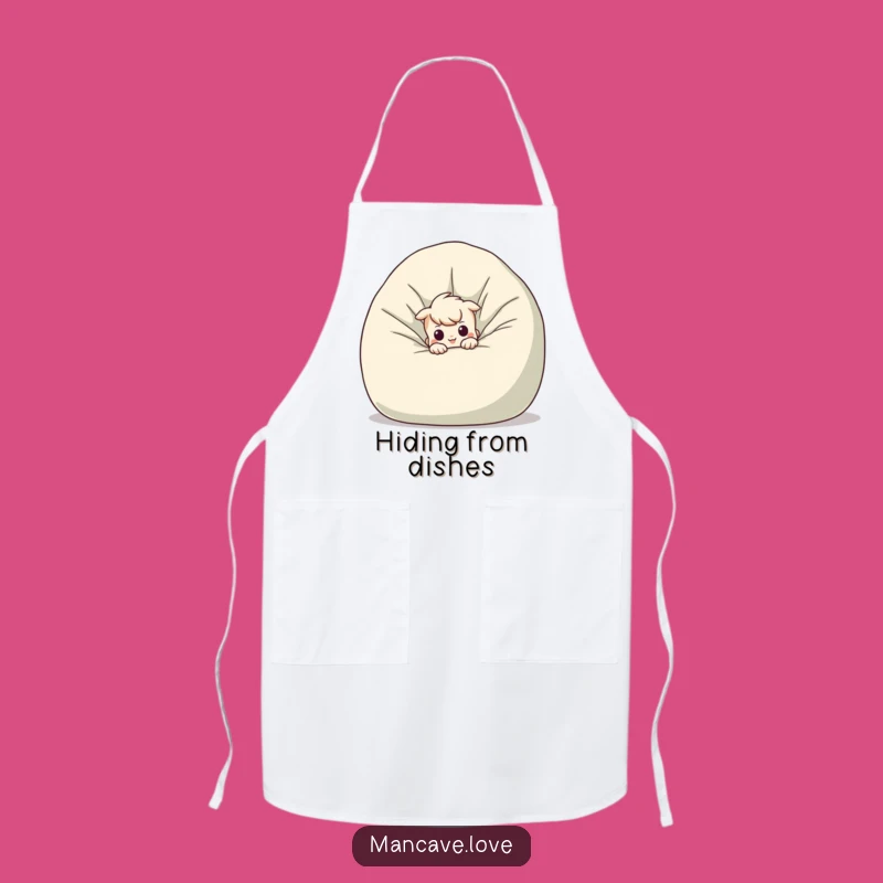Funny Mischievous Character Beanbag Apron: Kitchen Peek-a-Boo Gift