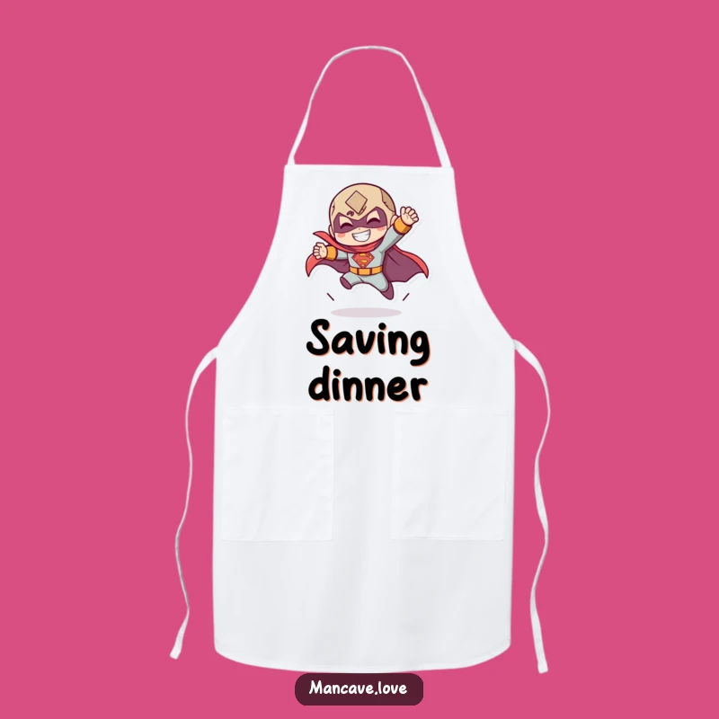 Funny Superhero Chef Apron - Landing Character Kitchen Gift