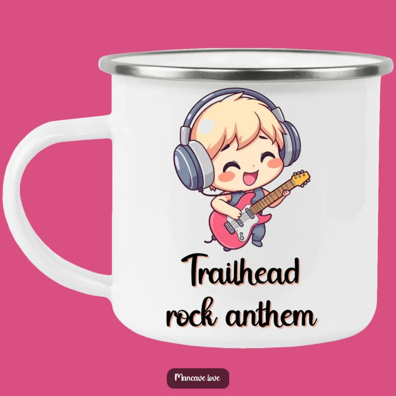 Funny Outdoor Air Guitar Mug - Adventure Fuel for Music Lovers, Perfect Funny Gift