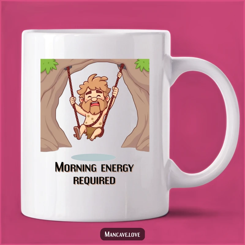 Funny Caveman Club Swing Mug: Hilarious Prankster Gift for Him or Her