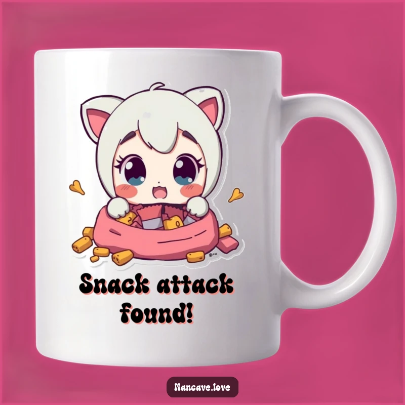 Funny Surprise Snacks Mug - Hilarious Discovery Gift for Snack Lovers