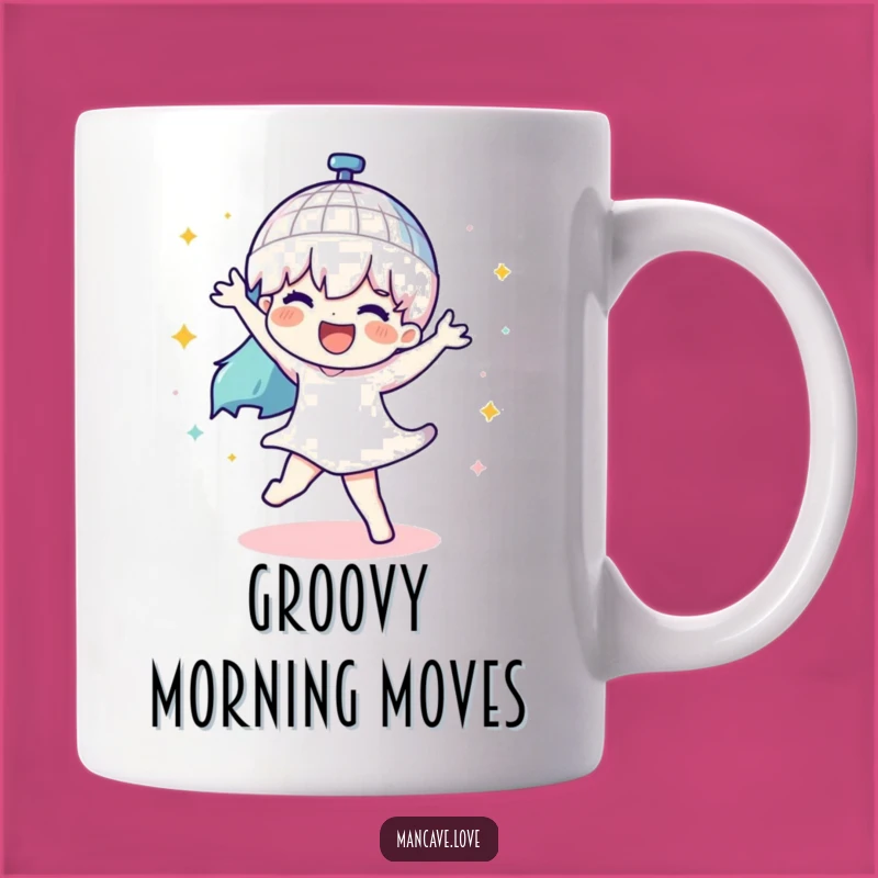 Funny Disco Dance Mug: Spinning Ball Design, Perfect Party Lover Gift