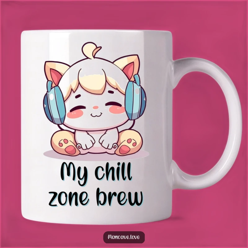 Funny Relaxing Character Mug: Music Lover's Perfect Gift