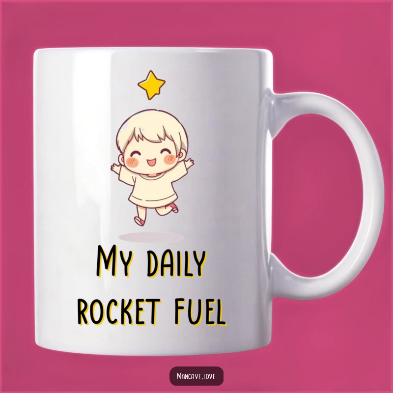 Funny Happy Skip Star Mug: A Joyful Character Design Perfect Funny Gift