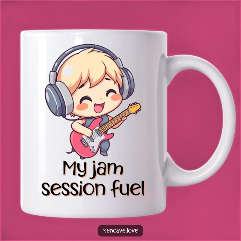 Funny Rockstar Character Air Guitar Mug - Ultimate Funny Gift for Music Lovers
