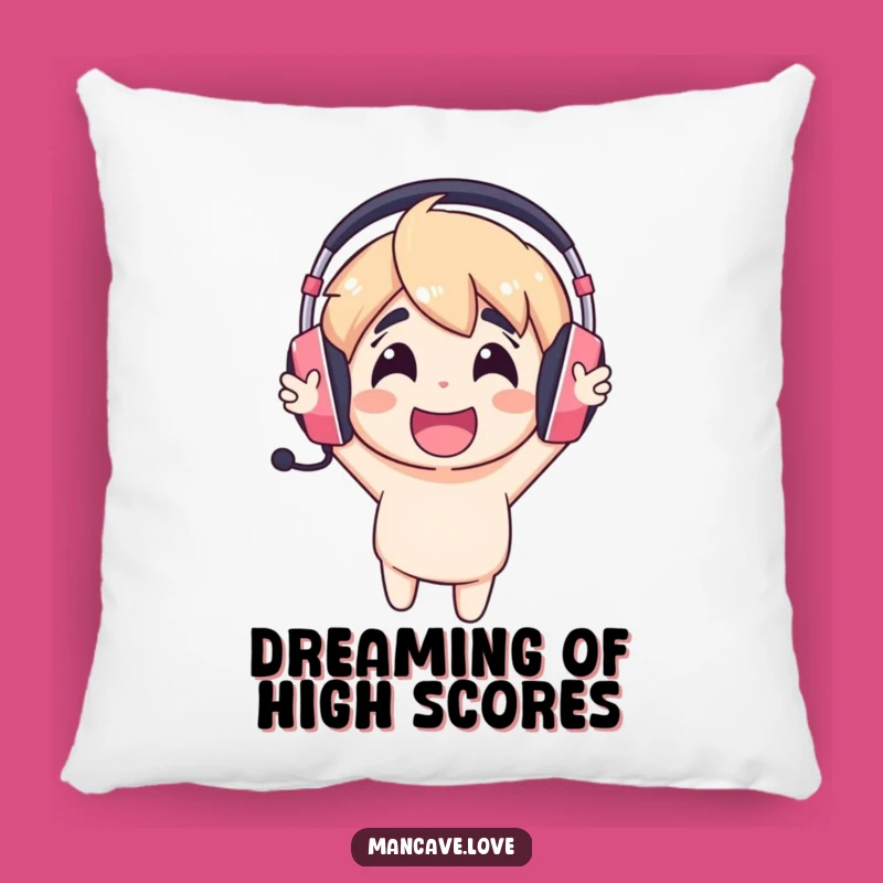 Funny Gaming Headset Pillow: Cozy Character Comfort, Great Gift