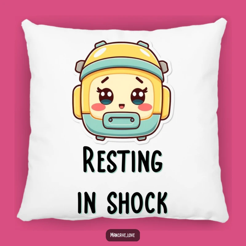 Funny Surprised Toolbox Pillow: Cozy Shocked Mini Tool Container Gift