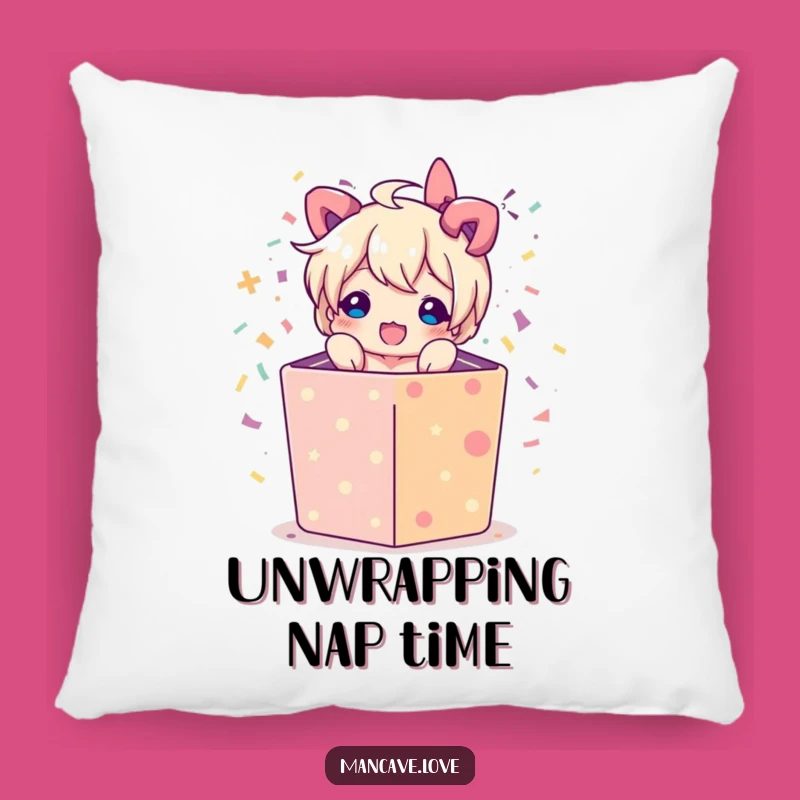 Funny Gift Box Burst Pillow: Cozy Confetti Accent, Perfect Comfort Gift