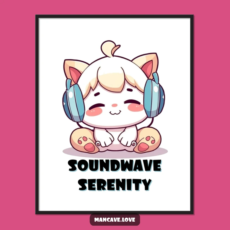 Funny Digital Art: Whimsical Character's Relaxing Music Session