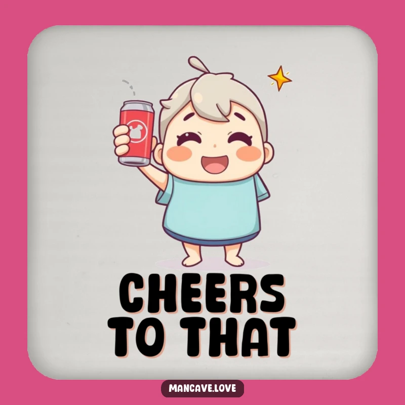 Funny Toast Coaster Set - Cheers to Your Drinks, Perfect Funny Gift