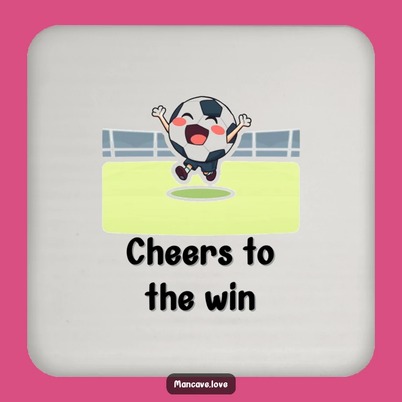 Funny Football Bounce Coaster: Sports Table Protector, Gag Gift