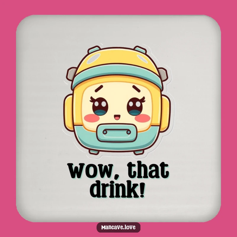 Funny Surprised Toolbox Coaster: Shocked Mini Tool Container Drink Protector Gift