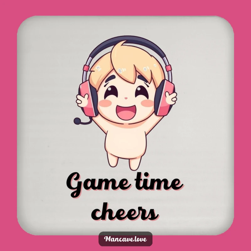 Funny Gaming Headset Coaster: Gamer Table Protector, Gag Gift