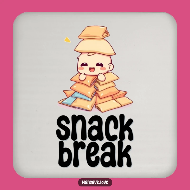Funny Snack Tower Coaster: Protect Surfaces with Snacks