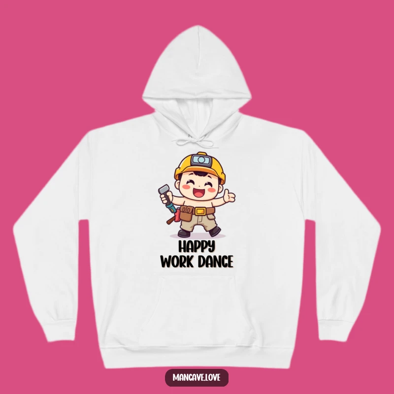 Funny Toolbelt Jig Hoodie: Cozy Happy Handyman Dancing Sweatshirt Gift
