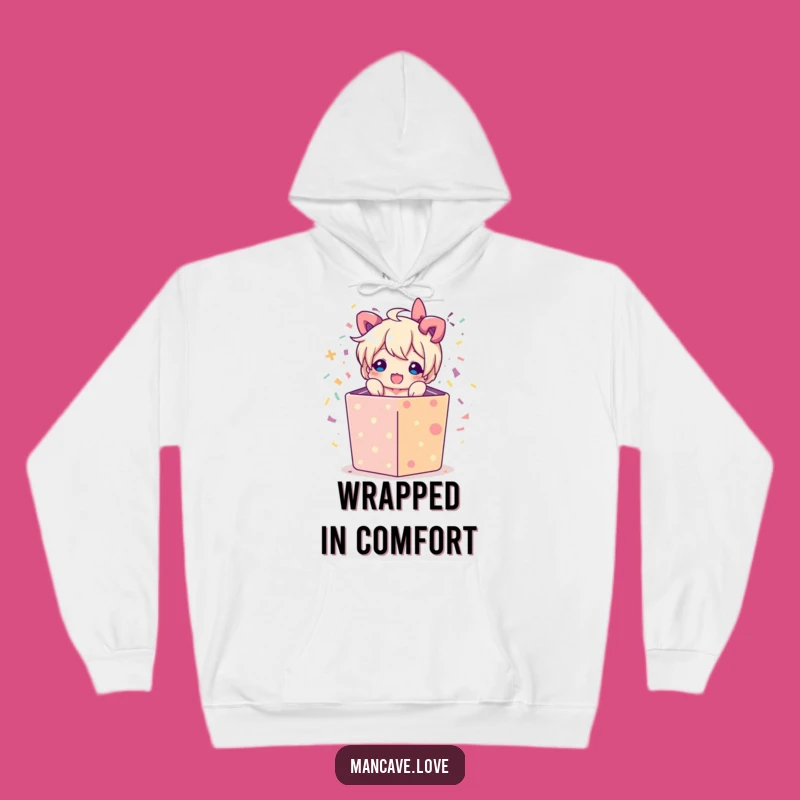 Funny Gift Box Burst Hoodie: Cozy Surprise Design, Perfect Comfort Gift