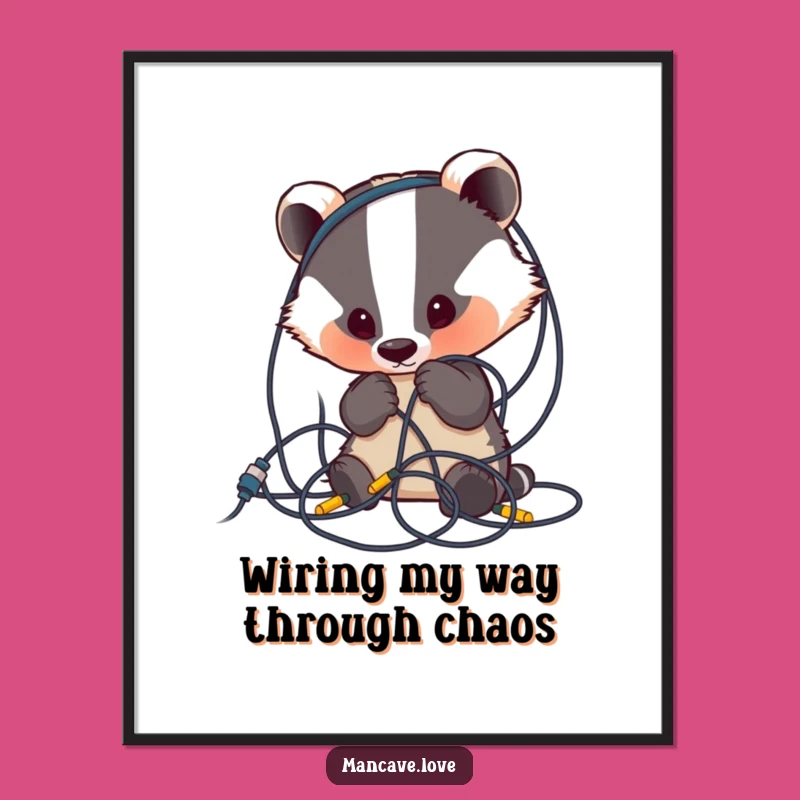 Funny Free Printable Badger Wall Art: Curious DIY Downloadable Decor