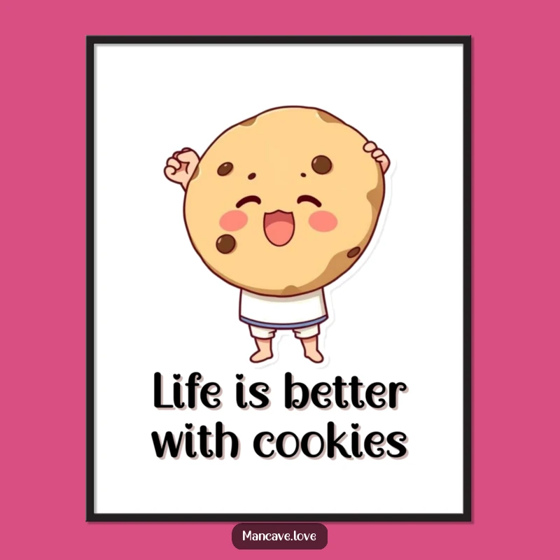 Funny Free Printable Wall Art: Cookie Pride, Downloadable DIY Decor for Sweet Spaces