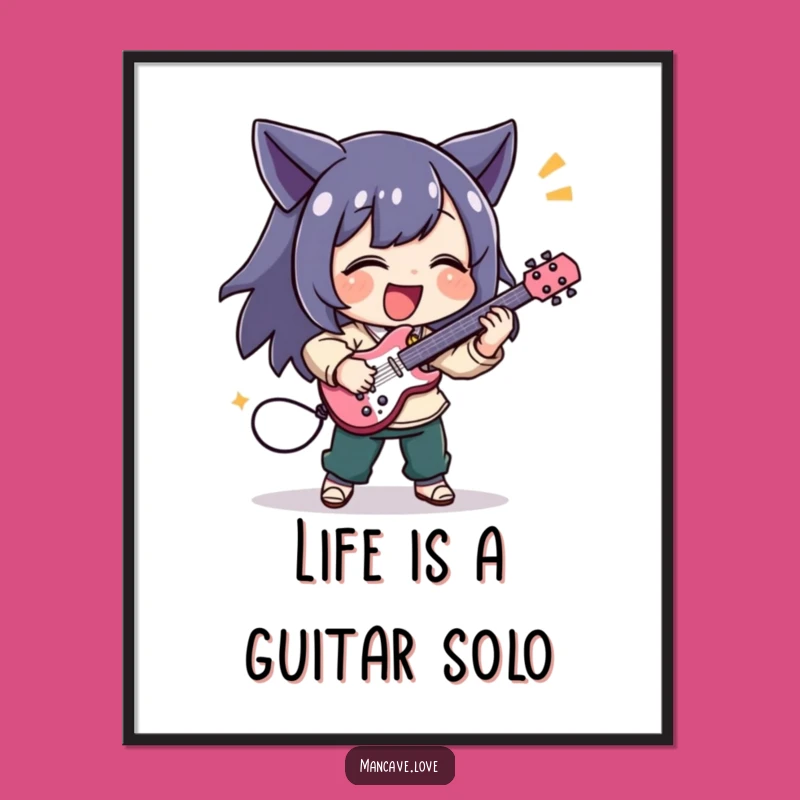 Funny Free Printable Wall Art: Rock On Vibes, Downloadable DIY Decor for Music Lovers