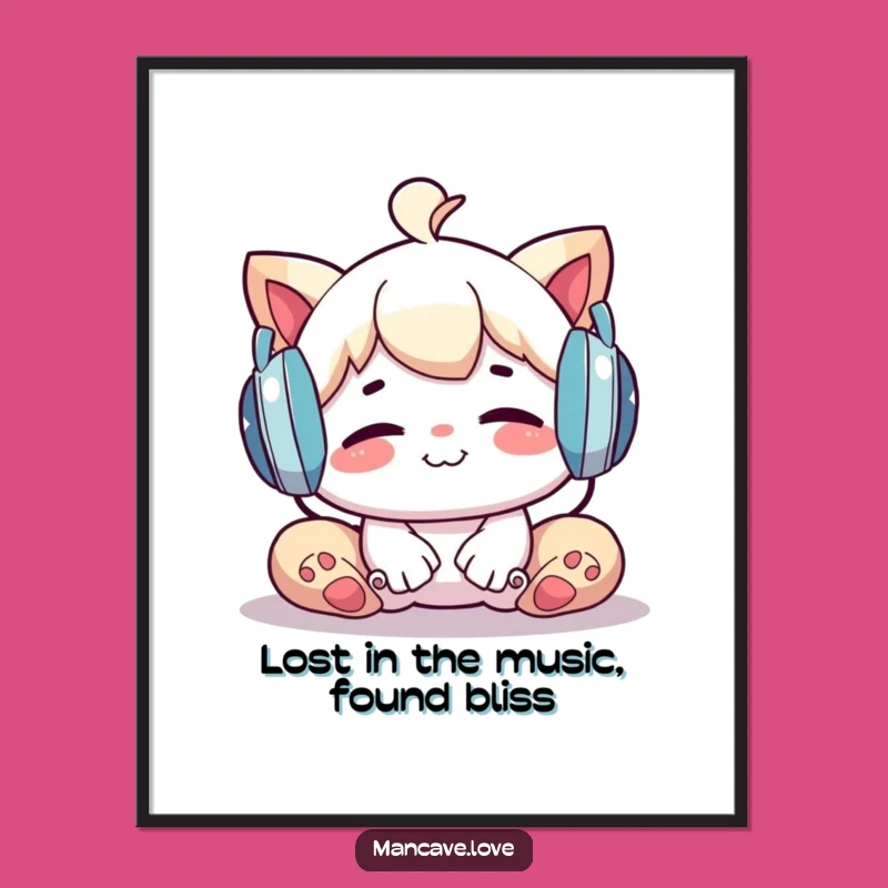 Free Printable Wall Art: Music Chill - Funny Downloadable Decor!