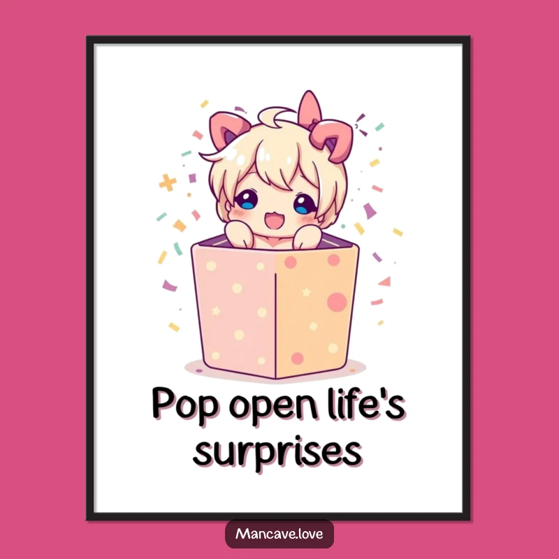 Free Printable Wall Art: Gift Box Burst Funny Downloadable Gift