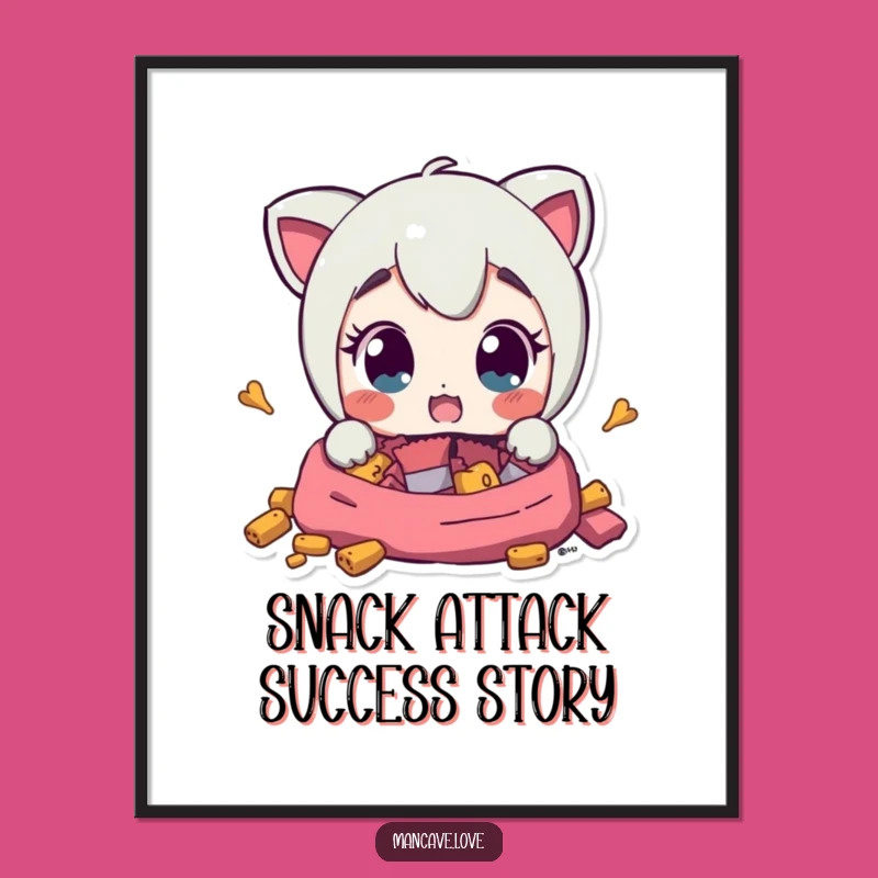 Free Printable Wall Art: Surprised Snack Find - Hilarious Downloadable Art