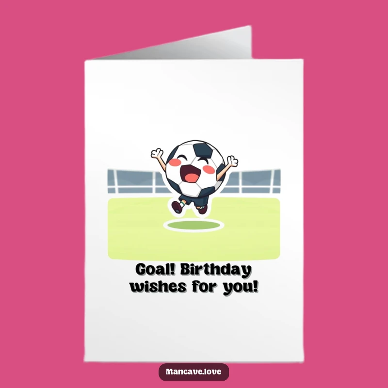 Free Printable Football Birthday Card - Joyful Character Downloadable Sports Fan Fun