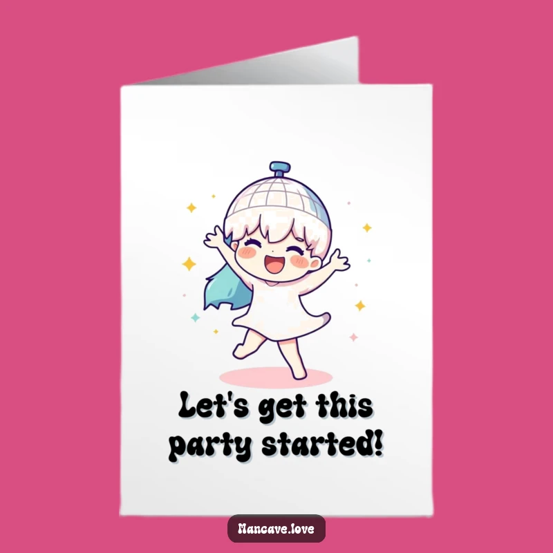Free Printable Birthday Card: Disco Dance Funny Downloadable Gift