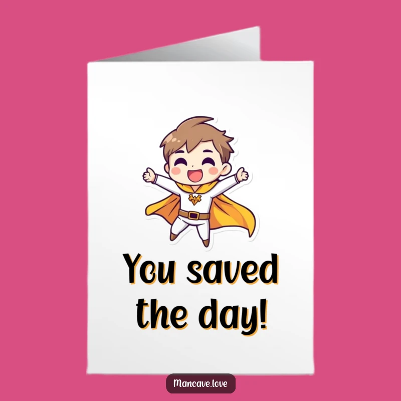 Free Printable Congrats Card: Heroic Pose Funny Downloadable Gift