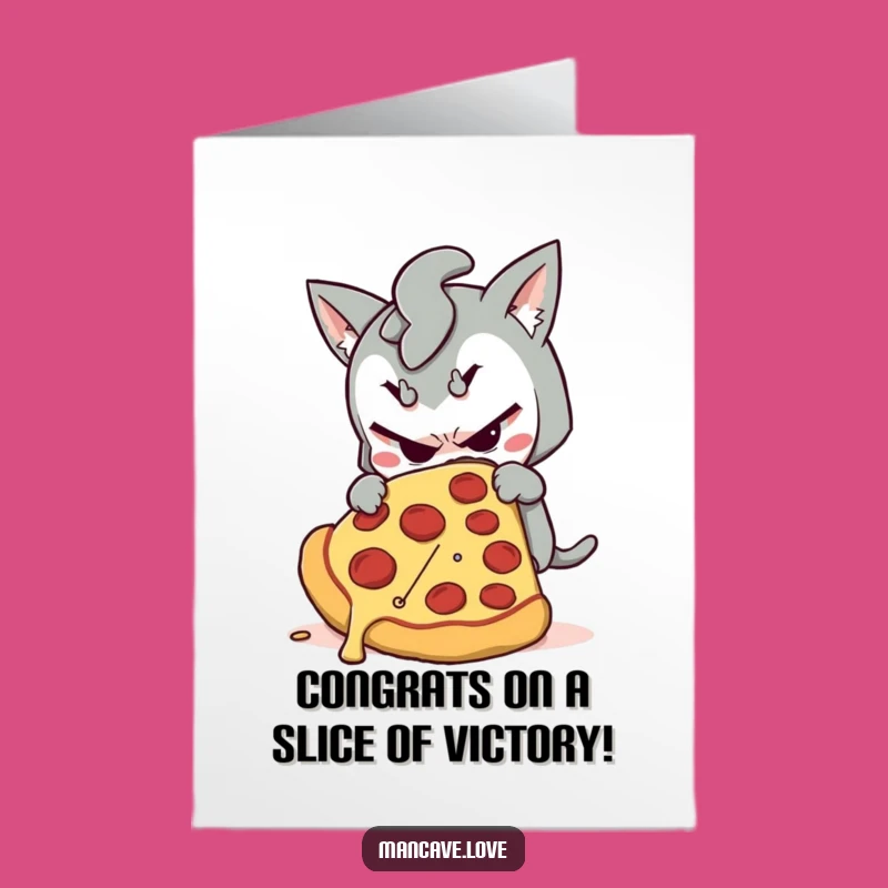 Free Printable Pizza Sneak Congrats Card - Humorous Downloadable Gift