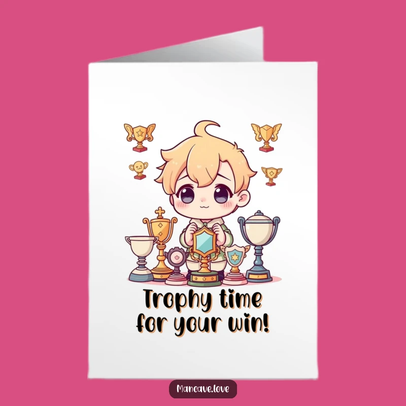 Free Printable Congrats Card: Trophy Collector - Hilarious Downloadable Gift!