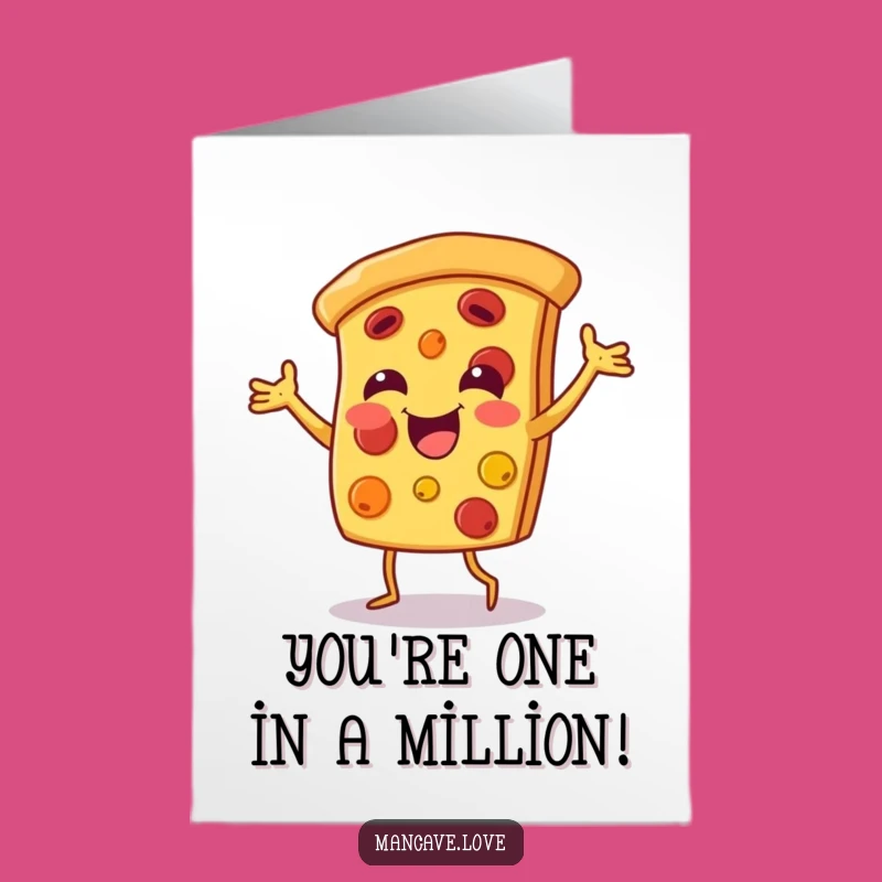 Free Printable Pizza Congratulations Card - Dancing Slice Downloadable Tasty Triumph