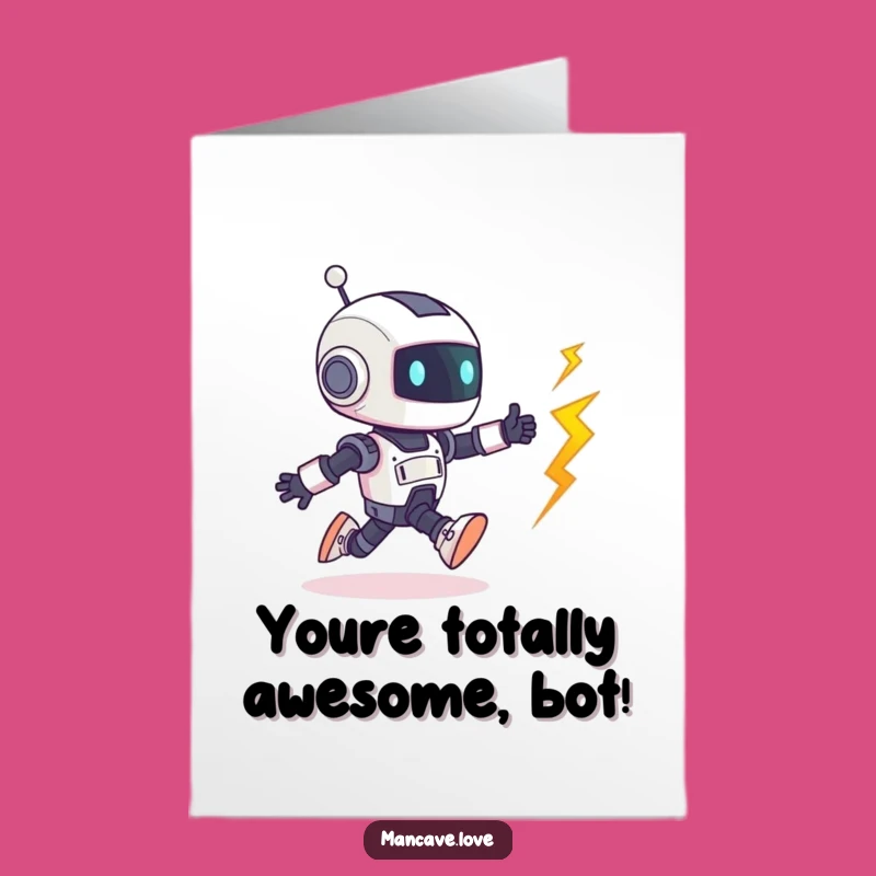 Free Printable Robot Congratulations Card: Funny DIY Downloadable Gift