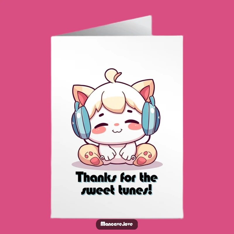 Free Printable Thank You Card: Music Lover - Funny Downloadable Gift!