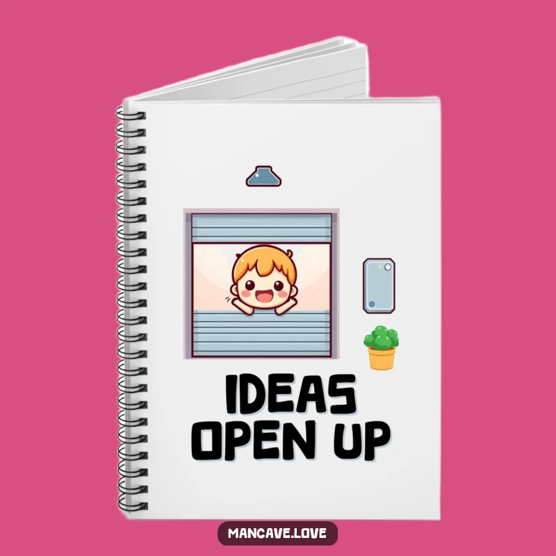 Funny Cheerful Garage Door Notebook: Happy Opening Entrance Journal Gift