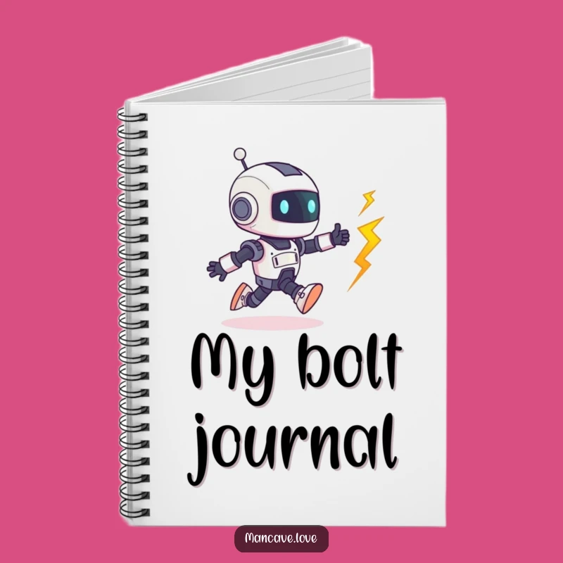 Funny Robot Bolt Chase Notebook: Playful Character Design, Perfect Humorous Gift