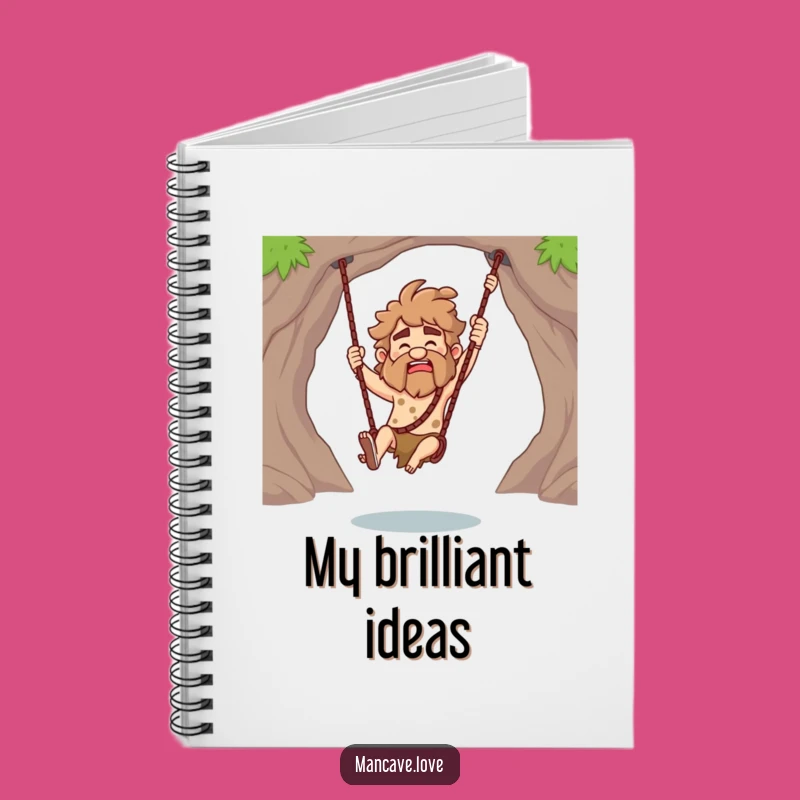 Funny Caveman Club Swing Notebook: Jot Down Ideas with Prehistoric Humor