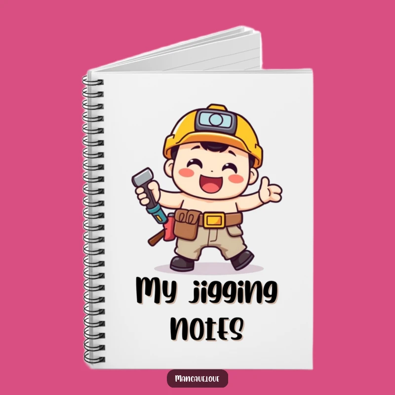 Funny Toolbelt Jig Notebook: Happy Handyman Dancing Journal Gift