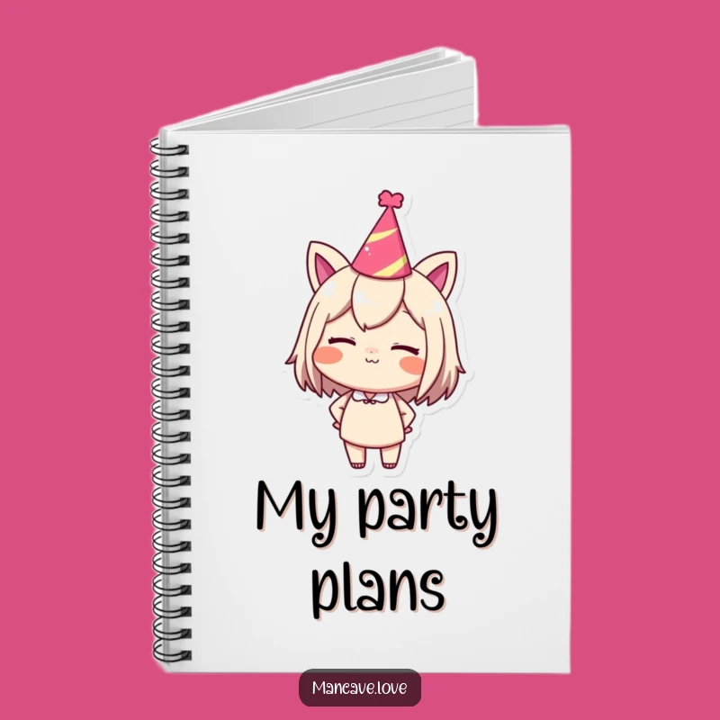 Funny Journal - Winking Party Character Idea Notebook Gift