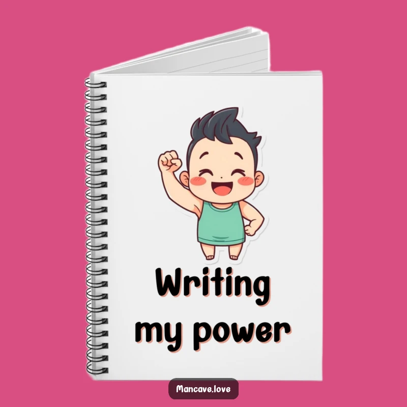 Funny Flexing Character Notebook: Tiny Bicep Journal, Perfect Motivational Gift