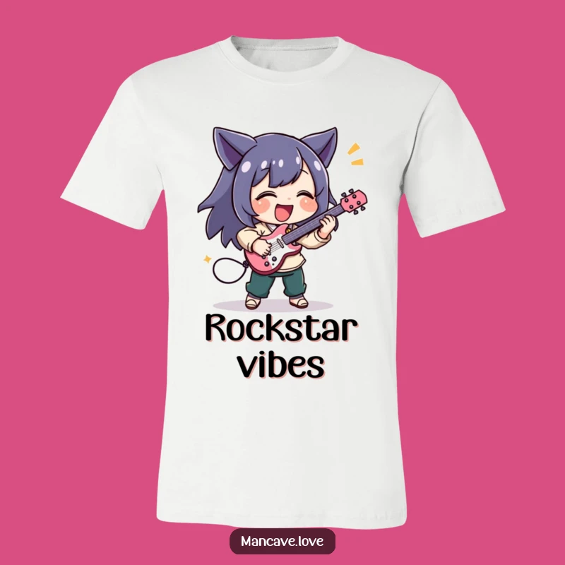 Funny Rock Out Tee - Air Guitar Character Music Fan Shirt Gift