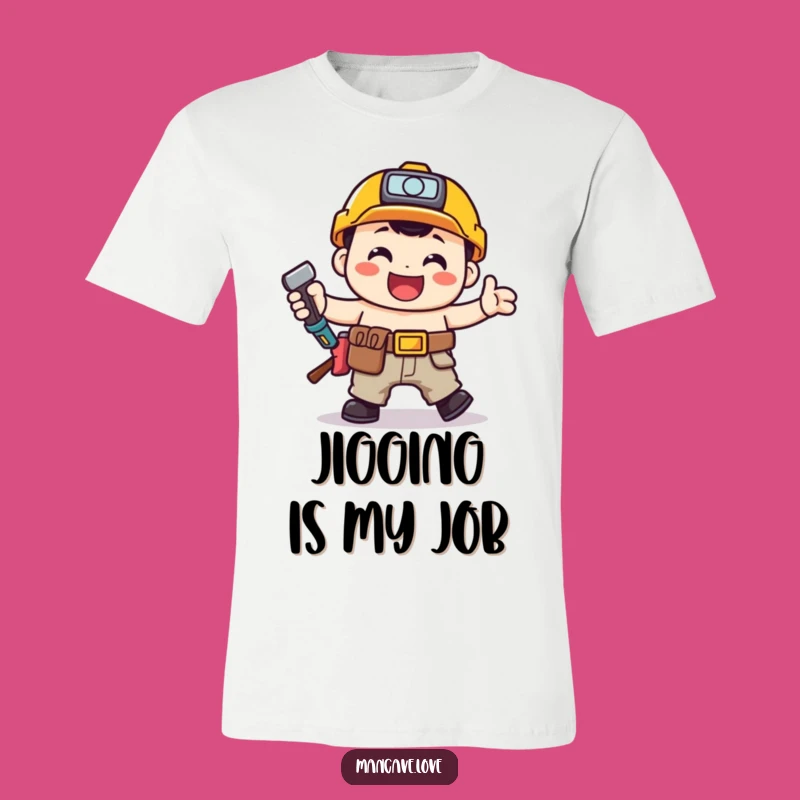 Funny Toolbelt Jig T-Shirt: Happy Handyman Dancing Tee Gift