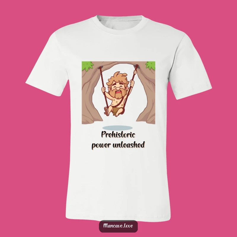 Funny Caveman Club Swing T-Shirt: Expressive & Humorous Gift for Any Occasion