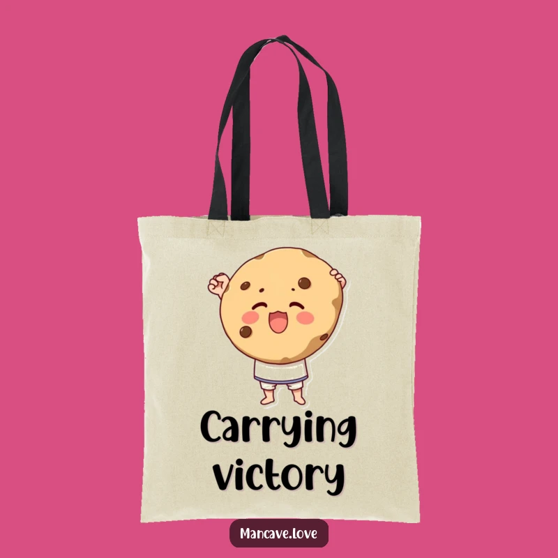 Funny Cookie Lover Tote Bag - Proud Character Snack Carrier Gift