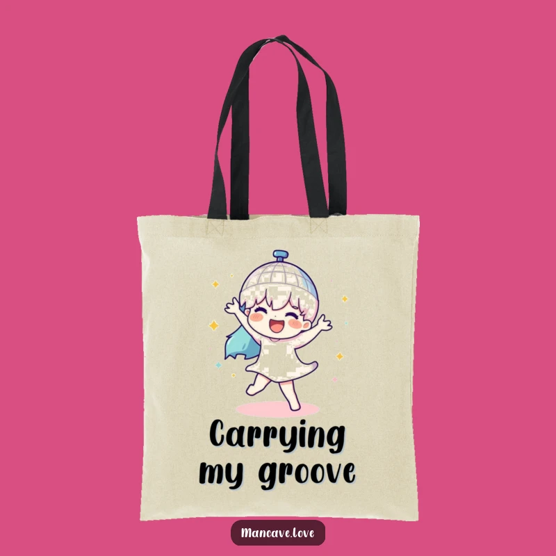 Funny Disco Dance Tote Bag: Spinning Ball Accessory, Perfect Party Gift