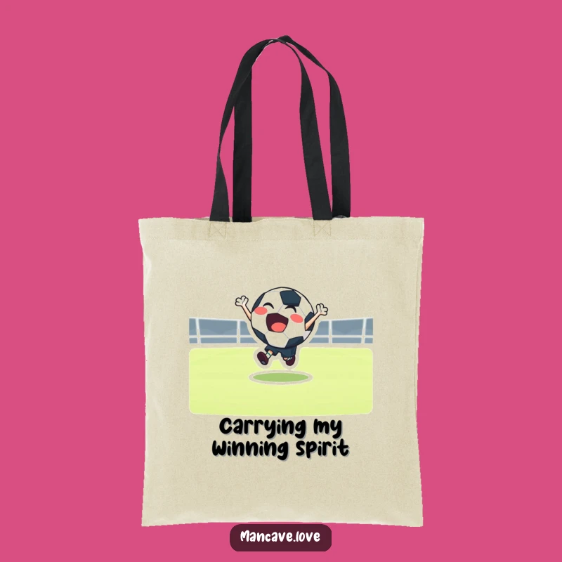 Funny Football Bounce Tote Bag: Joyful Sports Style, Great Gift