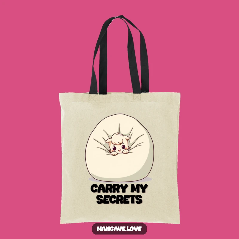 Funny Mischievous Character Beanbag Tote Bag: Carry Your Secrets Gift