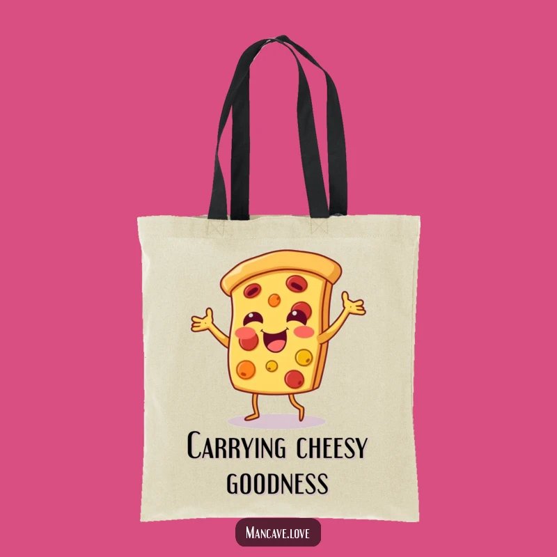 Funny Pizza Dance Tote Bag: Foodie Style, Great Gift