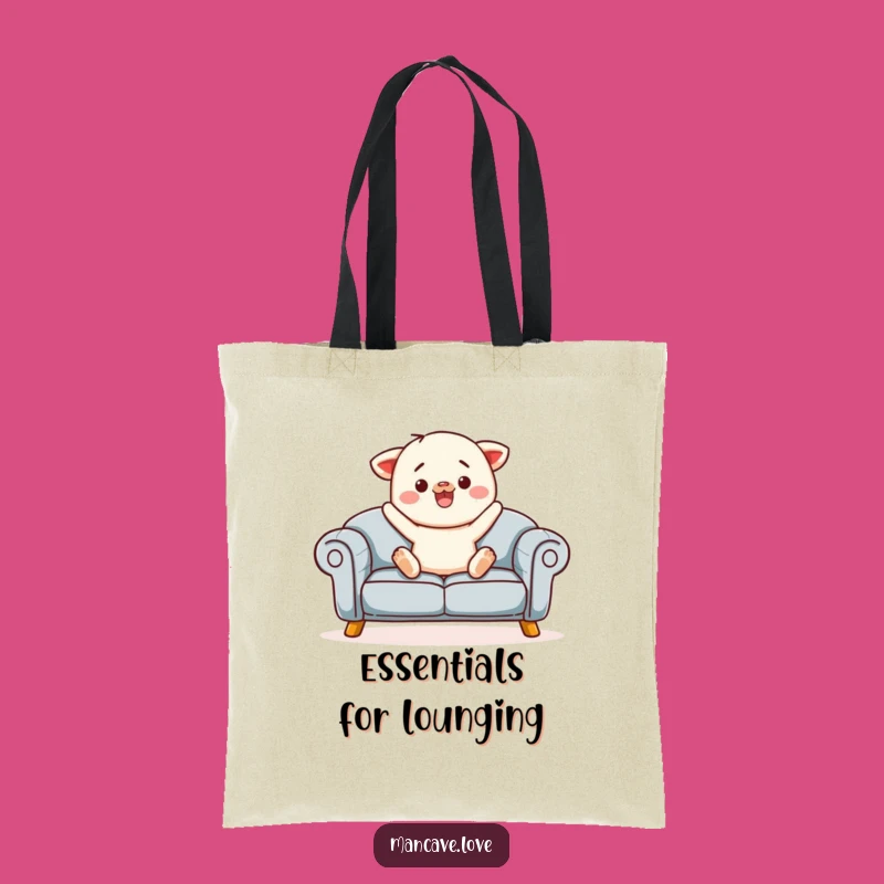 Funny Sofa Jump Tote Bag: Cozy Style, Perfect Errand Gift